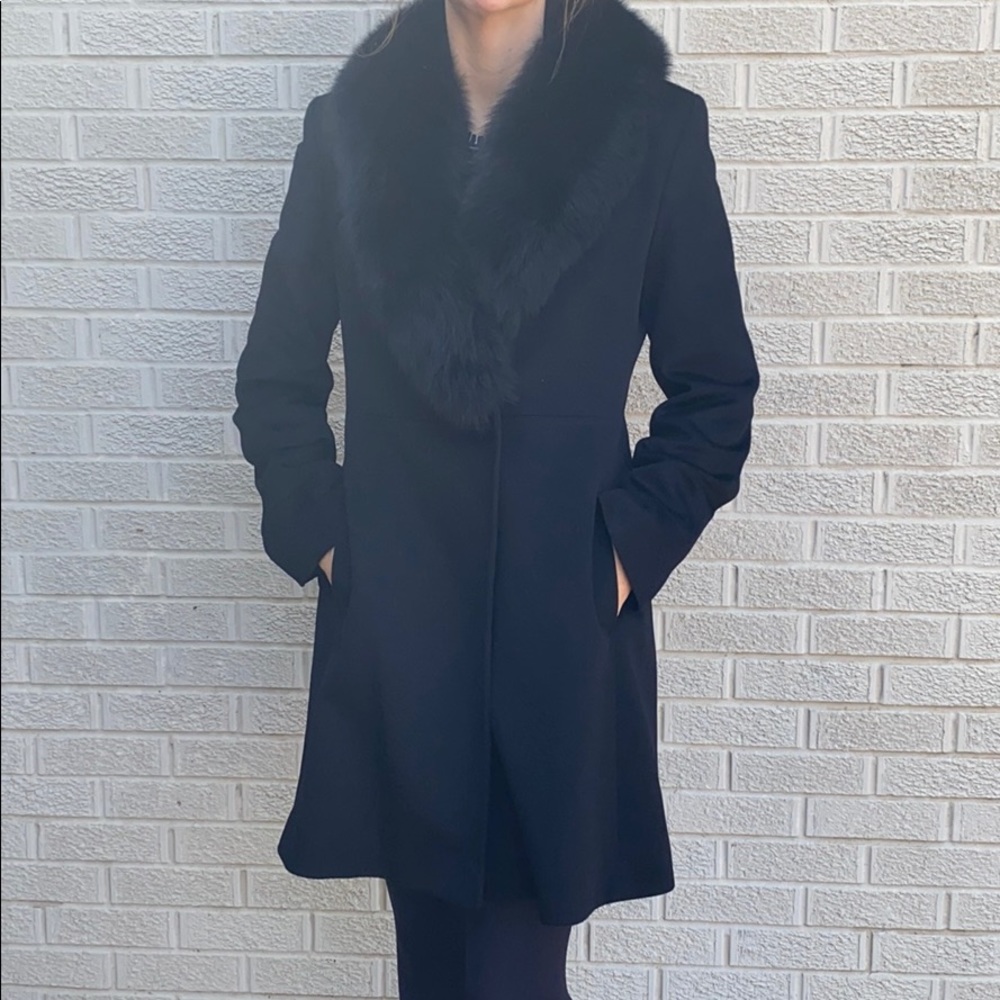 Dominic Bellissimo Fine Wool & Fox Collar Coat - Picture 14 of 14